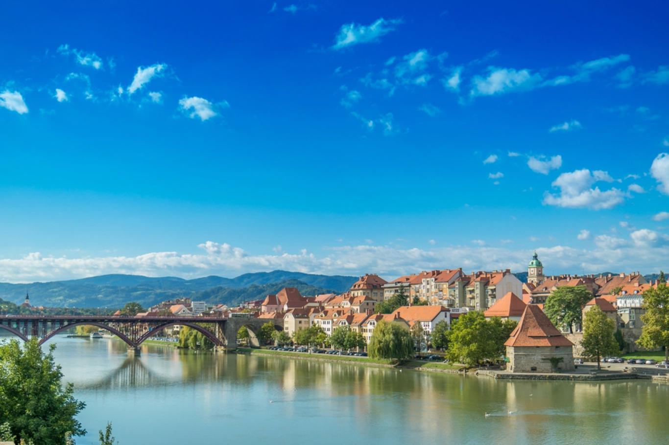 Lent a řeka Dráva: Maribor z nábřeží
